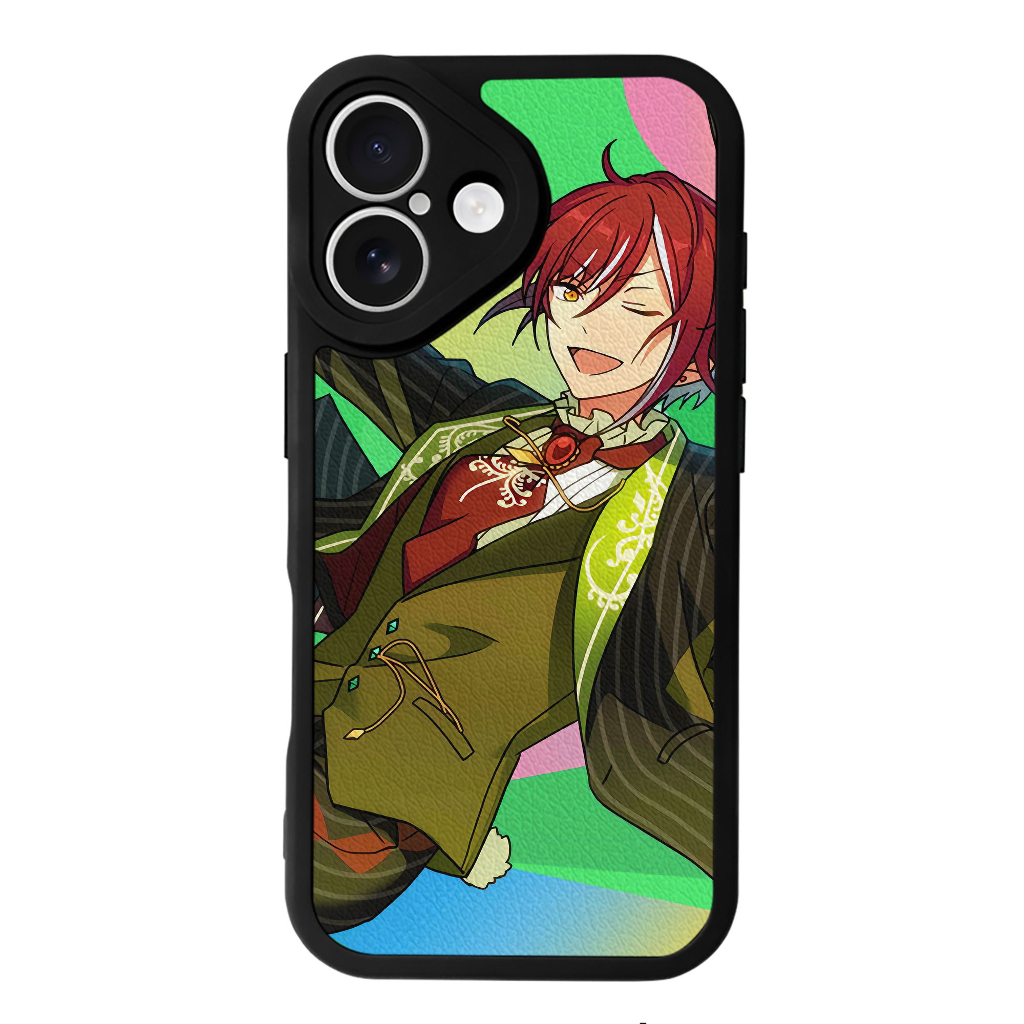 （画像用） あんさんぶるスターズ! Ensemble Stars 【iPhone 16シリーズ対応】シリコンスマホケース（レザー調） 材質：シリコン